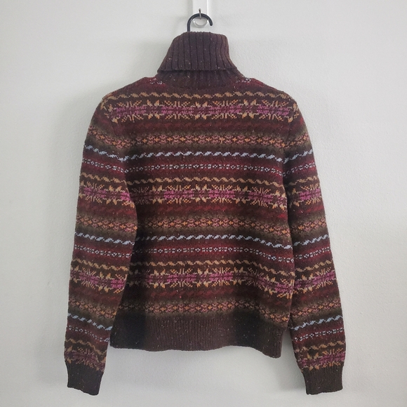 Ralph Lauren Purple Label Faire Isle Embroidered Sweater M - Picture 6 of 9